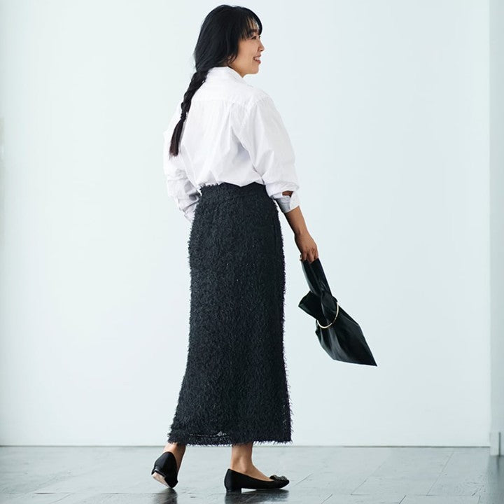 ★【追加受注】ミモレ別注NAVEのシャギースカート【数量限定】