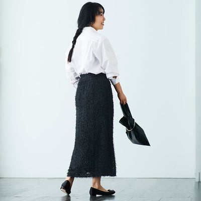 ★【追加受注】ミモレ別注NAVEのシャギースカート【数量限定】