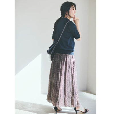 ★【ミモレ別注】スローン 半袖黒ニット【数量限定】