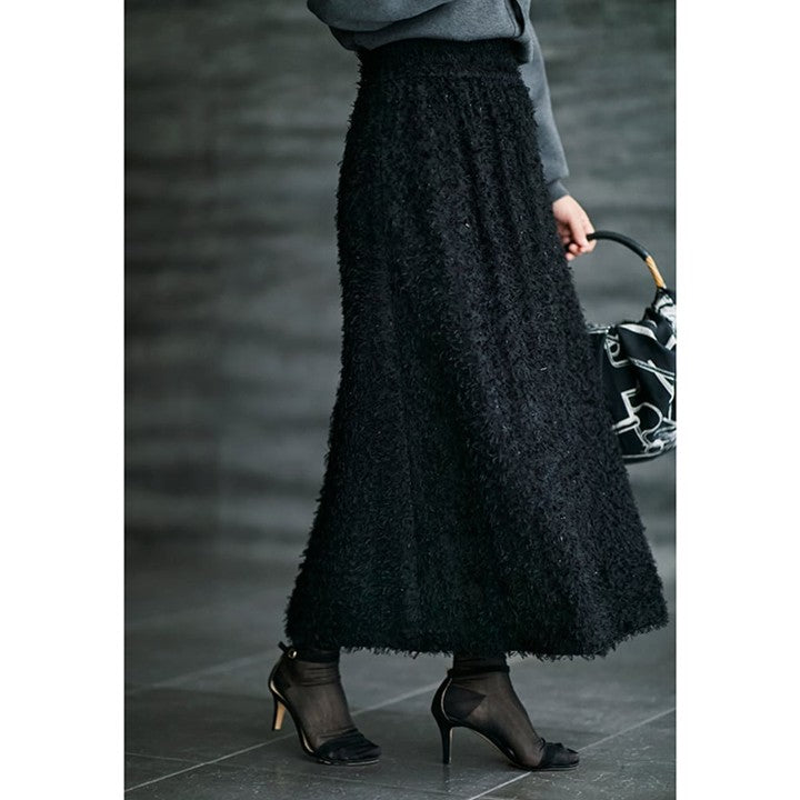 ★【追加受注】ミモレ別注NAVEのシャギースカート【数量限定】