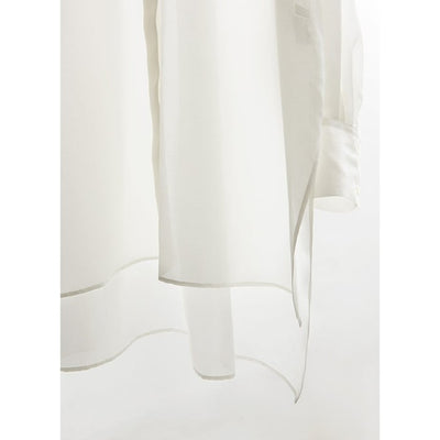 ★＜追加販売＞ミモレ別注・ル フィルのシアーシャツ＜ホワイト＞【数量限定】