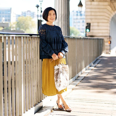 ★【追加受注11/4まで】井筒麻三子さん×マニプリ「スカーフ柄トートバッグ」