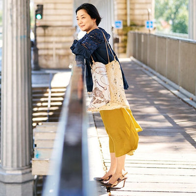 ★【追加受注11/4まで】井筒麻三子さん×マニプリ「スカーフ柄トートバッグ」