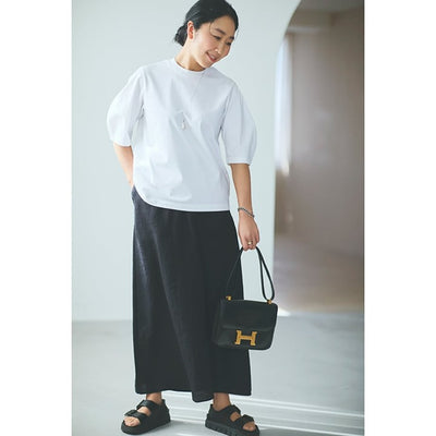 ★ロエフ クレセントスリーブTシャツ＜ホワイト＞【数量限定】