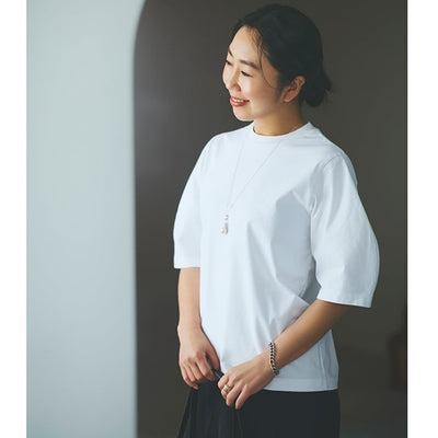 ★ロエフ クレセントスリーブTシャツ＜ホワイト＞【数量限定】