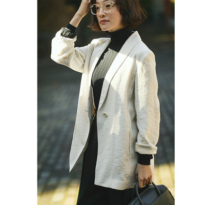 ★【ミモレ先行販売】スタイリングのバックサテンジャケット