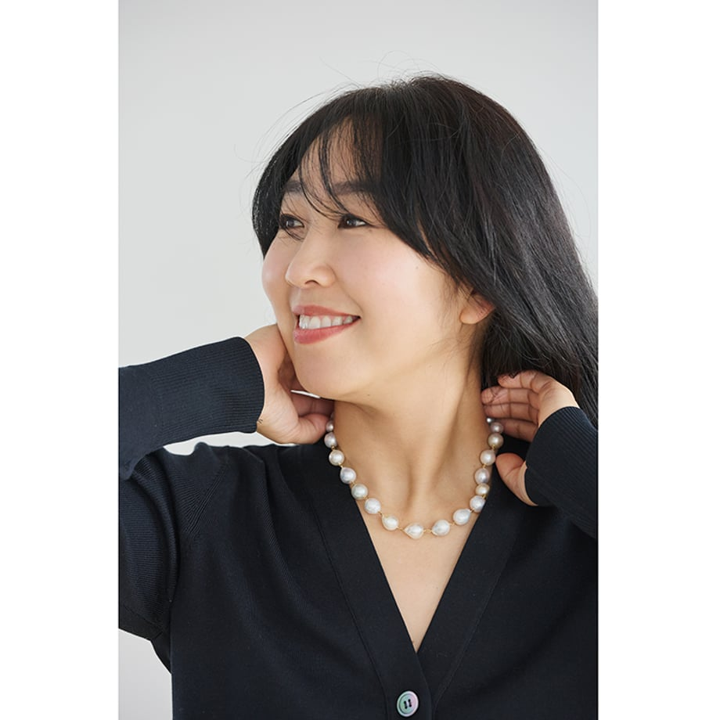 ボン マジック 白蝶バロックパール一連ネックレス