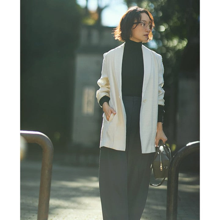 ★【ミモレ先行販売】スタイリングのバックサテンジャケット