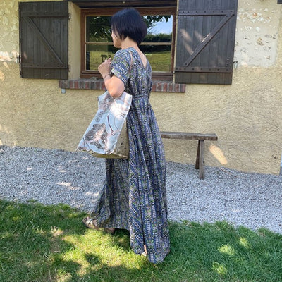 ★【追加受注11/4まで】井筒麻三子さん×マニプリ「スカーフ柄トートバッグ」