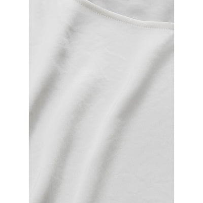 ★【ミモレ別注色】ドローイング ナンバーズのサテンボートブラウス