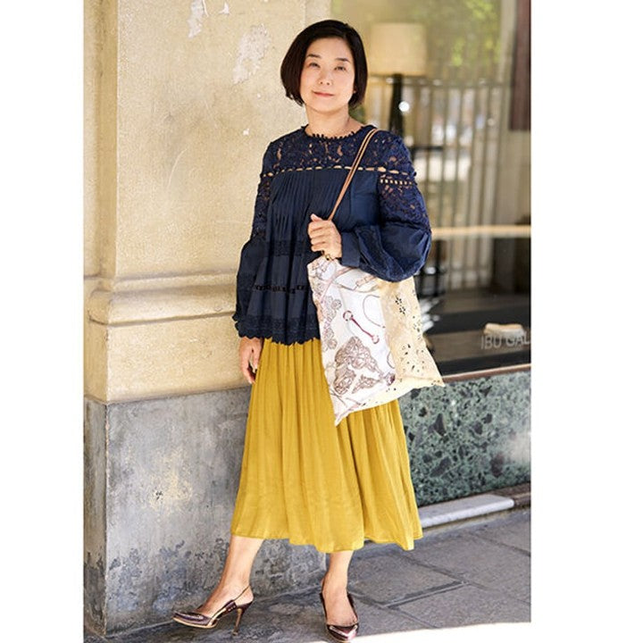 ★【追加受注11/4まで】井筒麻三子さん×マニプリ「スカーフ柄トートバッグ」