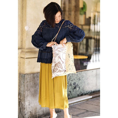 ★【追加受注11/4まで】井筒麻三子さん×マニプリ「スカーフ柄トートバッグ」