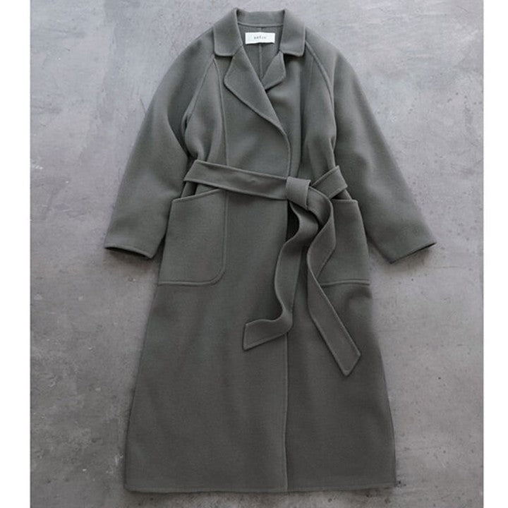 ★＜追加受注 9/20(水) 12:00～＞ミモレ別注・ソージュのウールリバーローブコート【期間限定】