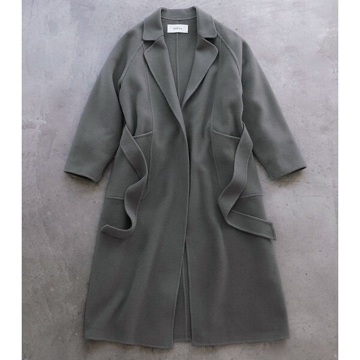 ★＜追加受注 9/20(水) 12:00～＞ミモレ別注・ソージュのウールリバーローブコート【期間限定】