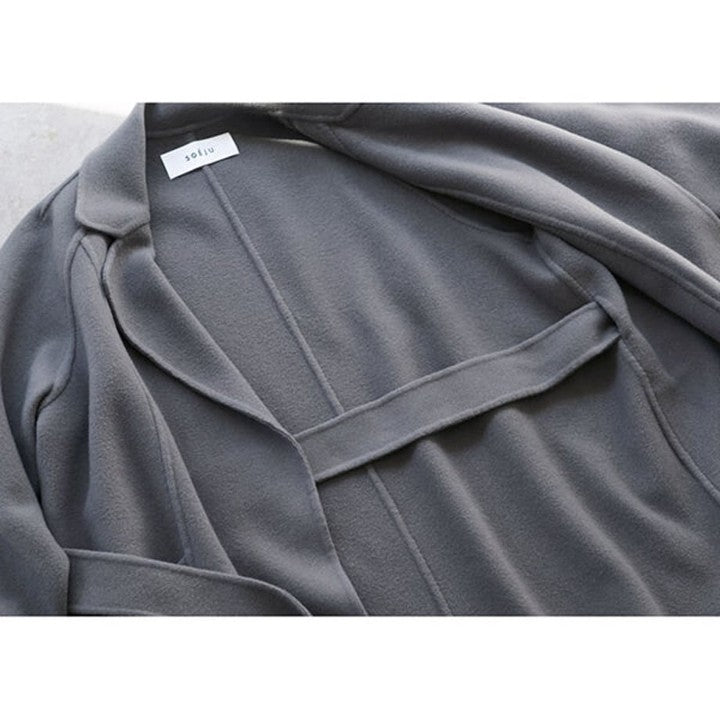 ★＜追加受注 9/20(水) 12:00～＞ミモレ別注・ソージュのウールリバーローブコート【期間限定】