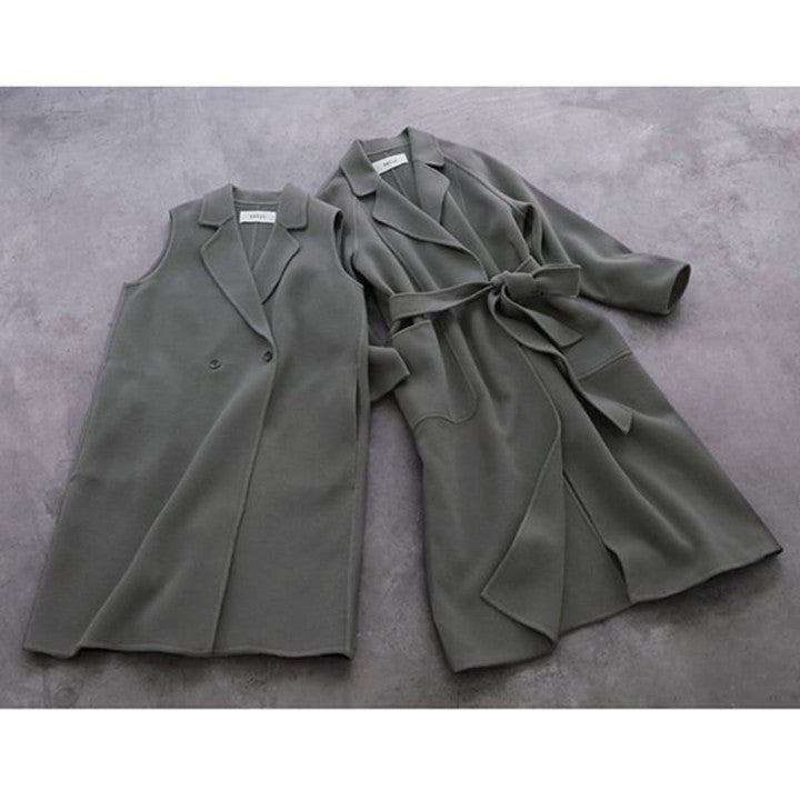 ★＜追加受注 9/20(水) 12:00～＞ミモレ別注・ソージュのウールリバーローブコート【期間限定】