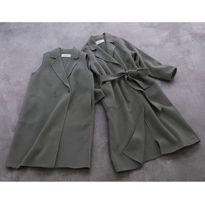 ★＜追加受注 9/20(水) 12:00～＞ミモレ別注・ソージュのウールリバーローブコート【期間限定】