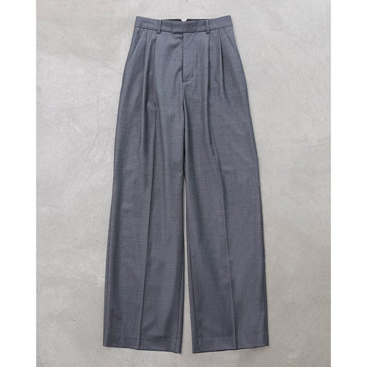 ★ドローイング ナンバーズのタックワイドパンツ【期間限定】