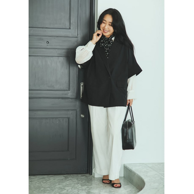 ★＜追加受注＞ミモレ別注・アンフィーロFINE MOVE半袖ジャケット