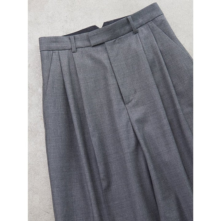 ★ドローイング ナンバーズのタックワイドパンツ【期間限定】