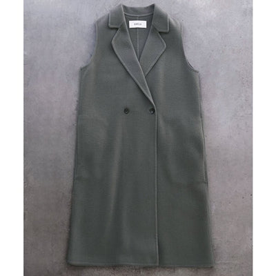 ★＜追加受注 9/20(水) 12:00～＞ミモレ別注・ソージュのウールリバーロングジレ【期間限定】