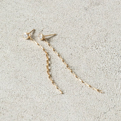 ★【ミモレ別注】ENEYラボグロウンダイヤモンド2WAYピアス