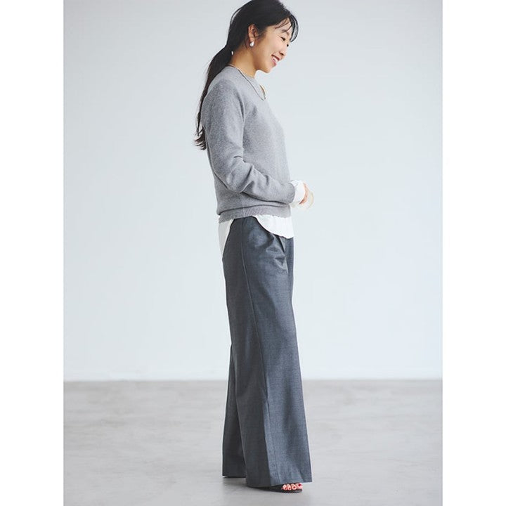 ★ドローイング ナンバーズのタックワイドパンツ【期間限定】