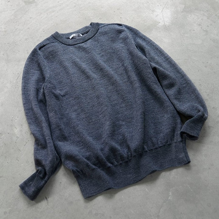 ★＜追加受注 9/6(水) 12:00～＞【スローン×ミモレ別注】ダブルフェイスニット　新色グレー【期間限定】