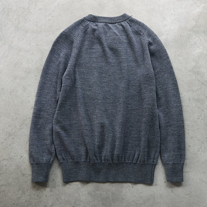 ★＜追加受注 9/6(水) 12:00～＞【スローン×ミモレ別注】ダブルフェイスニット　新色グレー【期間限定】