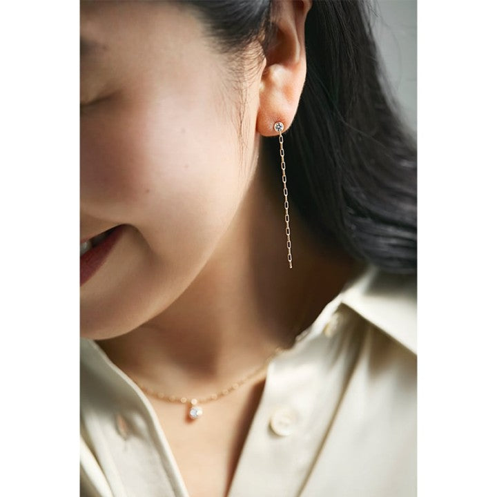 ★【ミモレ別注】ENEYラボグロウンダイヤモンド2WAYピアス