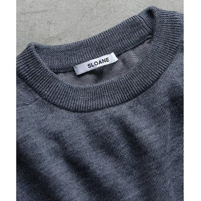 ★＜追加受注 9/6(水) 12:00～＞【スローン×ミモレ別注】ダブルフェイスニット　新色グレー【期間限定】