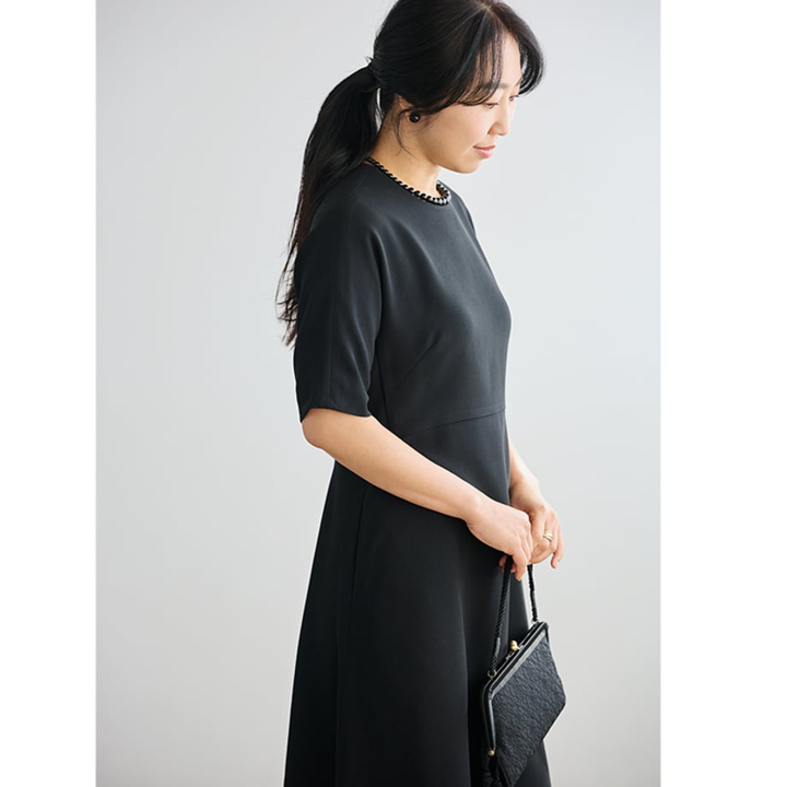 ★ミモレ×ザ ライナー ブラックフォーマルワンピース