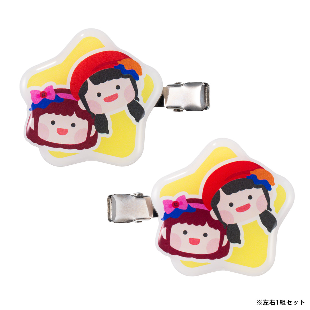 ボンボンアカデミー アクリルヘアクリップ（いっちー＆なる） – K2CSTORE