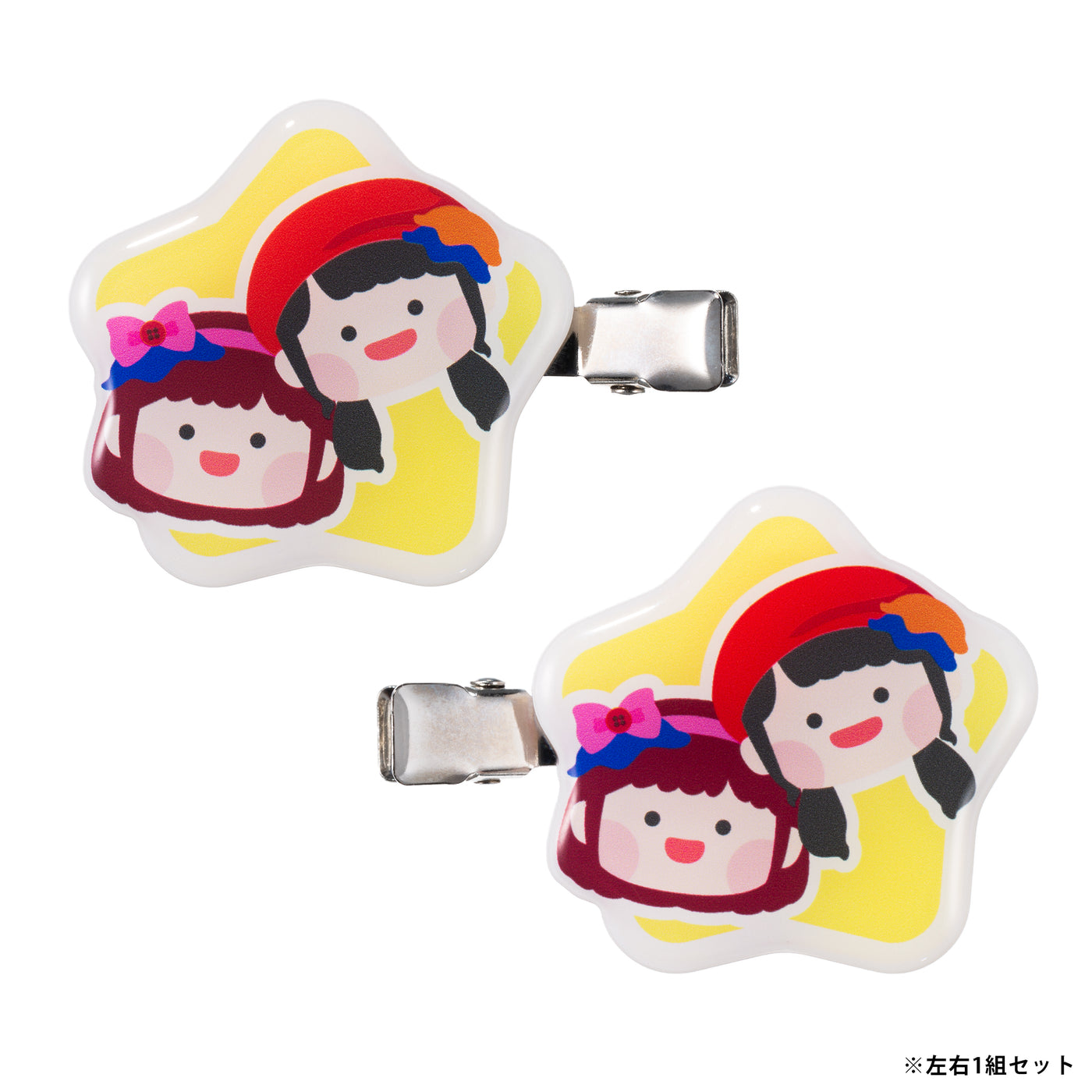 ボンボンアカデミー アクリルヘアクリップ（いっちー＆なる） – K2CSTORE