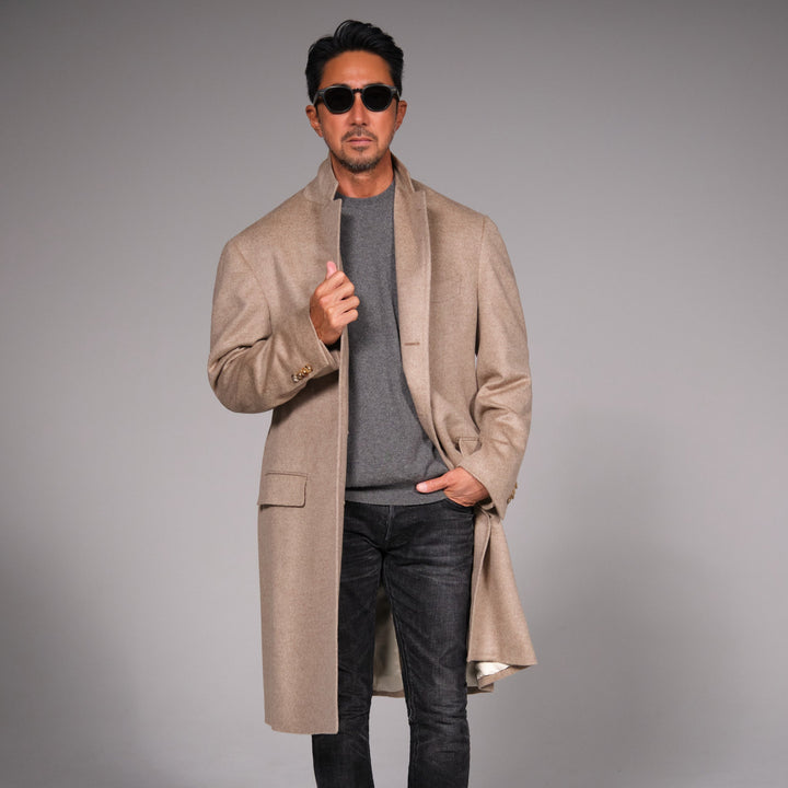 画像追加！　イタリアで購入カシミア チェスターコート カシミヤチェスターコート【LUIGI COLOMBO】 (7321R244-31) | HILTON