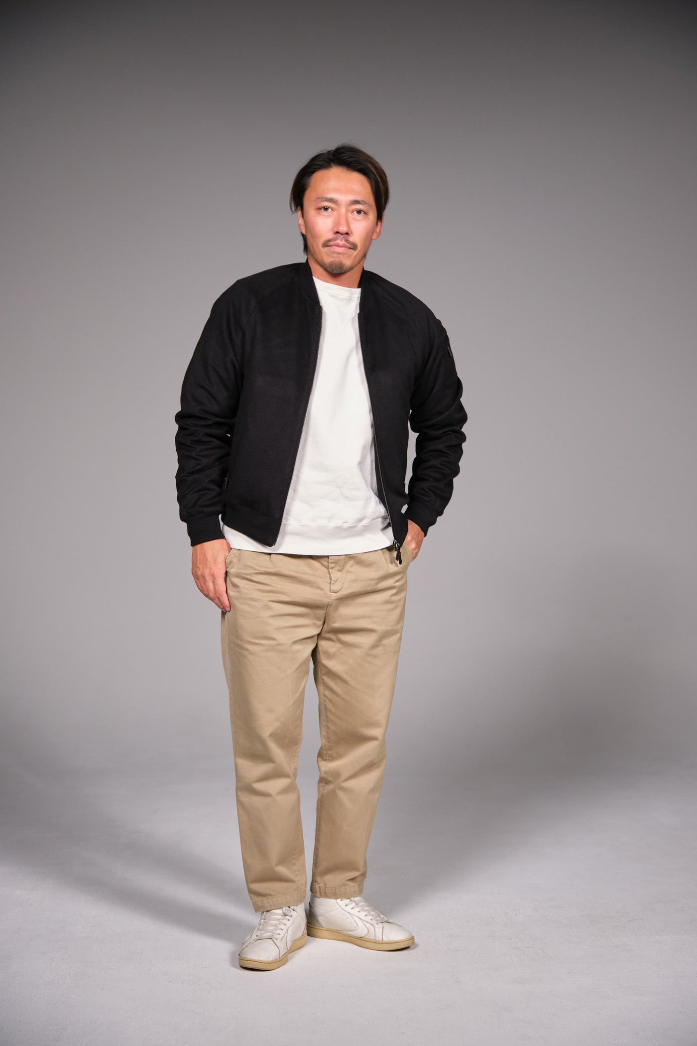 【本日13時まで】頂上カシミア MA-1ブルゾン