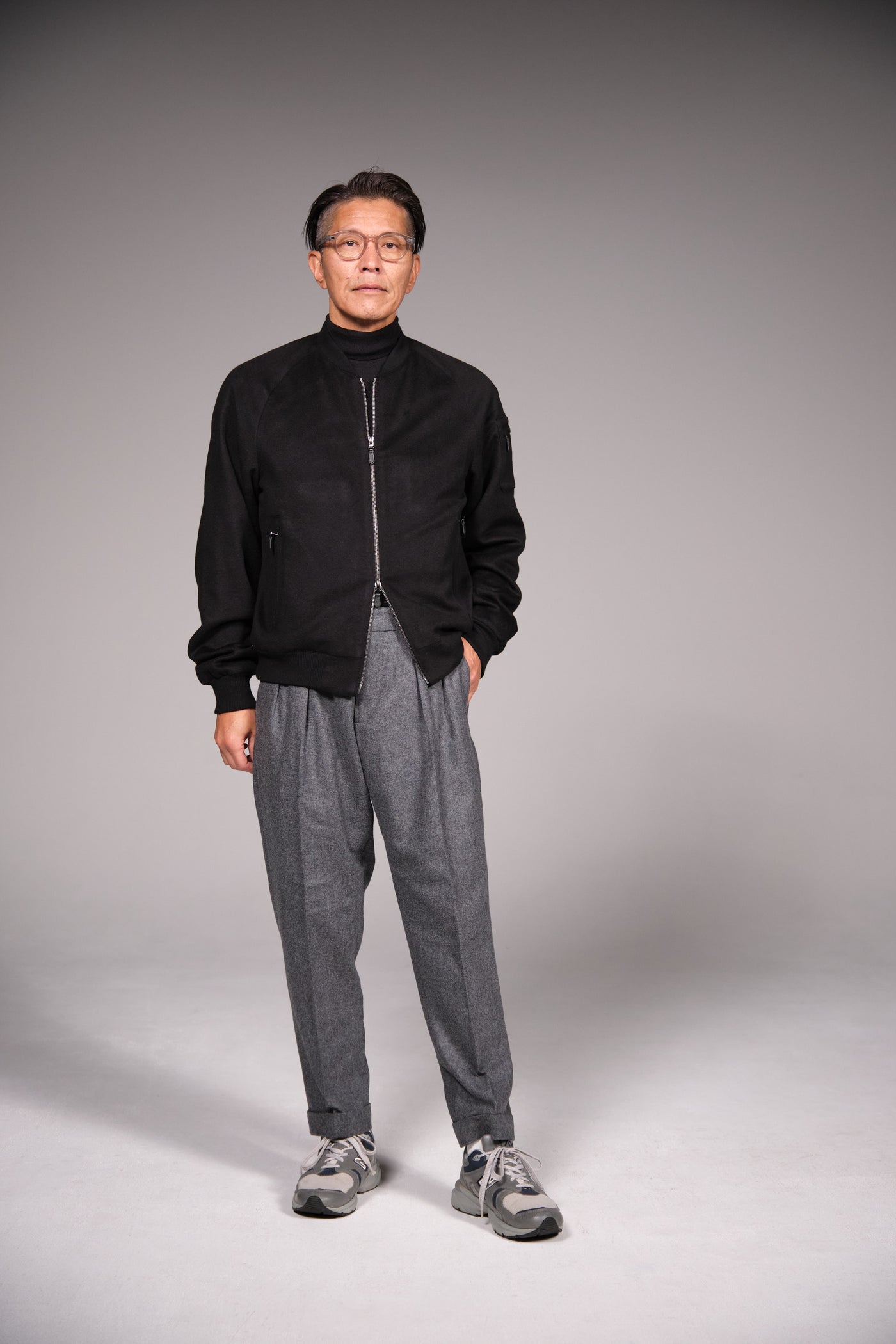 【本日13時まで】頂上カシミア MA-1ブルゾン
