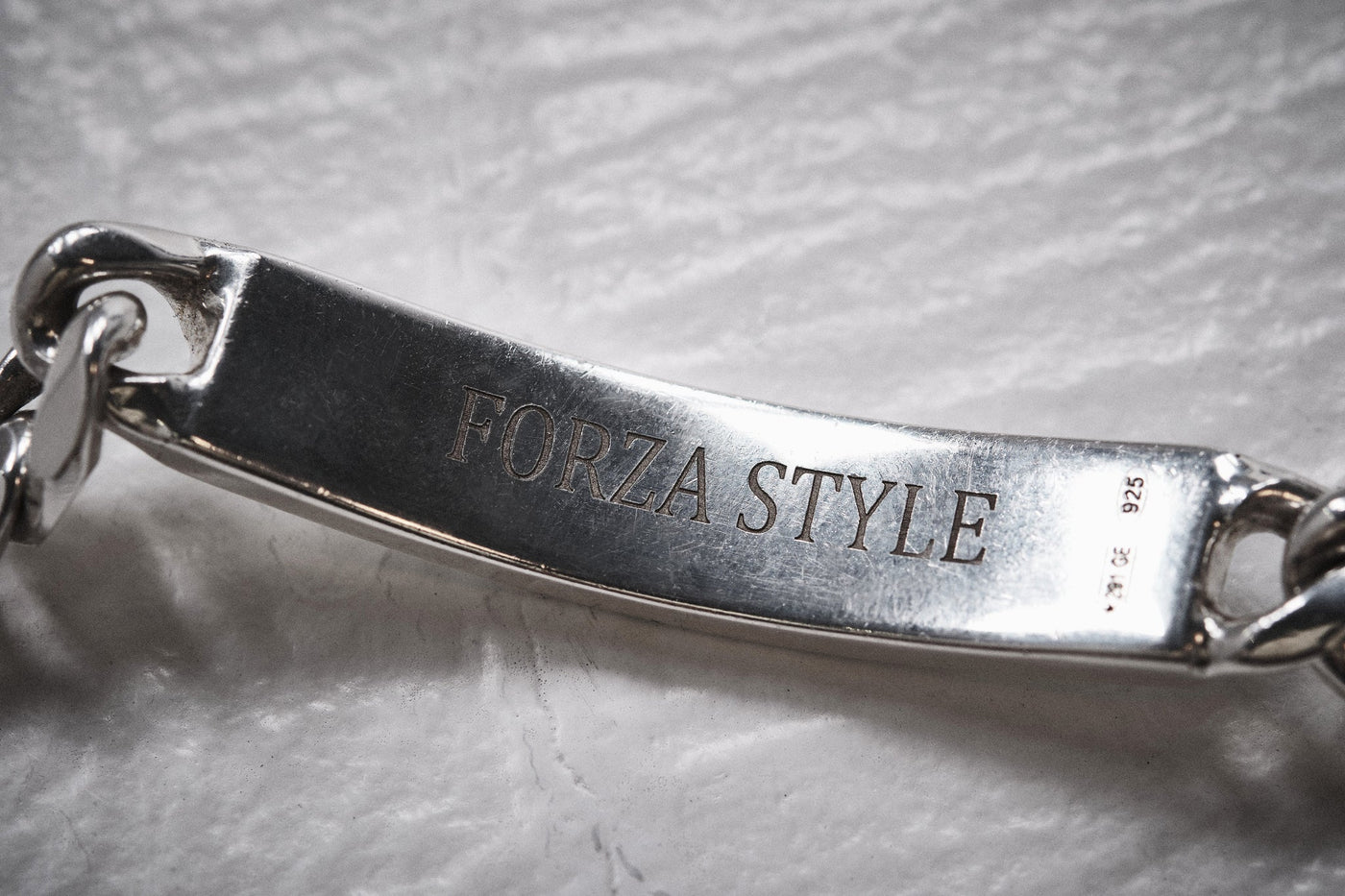 FORZA STYLE ハイエンド・シルバージュエリー IDブレスレット