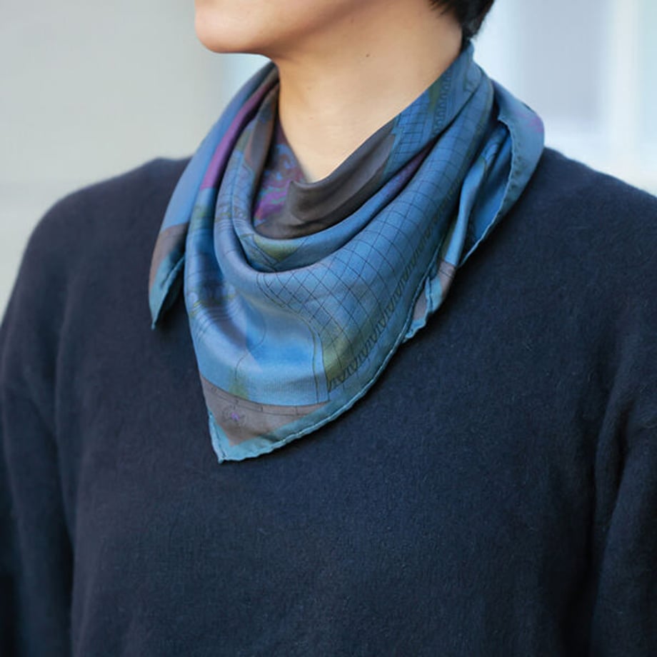 ★ミモレ別注・マニプリの後染めスカーフ【期間限定】