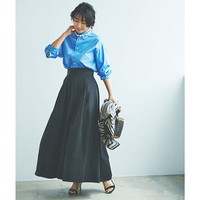 ★［追加受注7/4(月）12：30～］アルディーノアール　64クロスタックフレアスカート【数量限定】