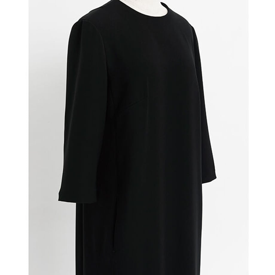 ★ミモレ×saqui ブラックフォーマルストレートワンピース【期間限定】