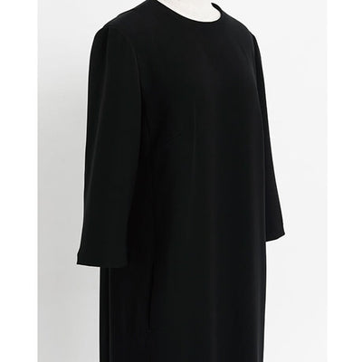 ★ミモレ×saqui ブラックフォーマルストレートワンピース【期間限定】