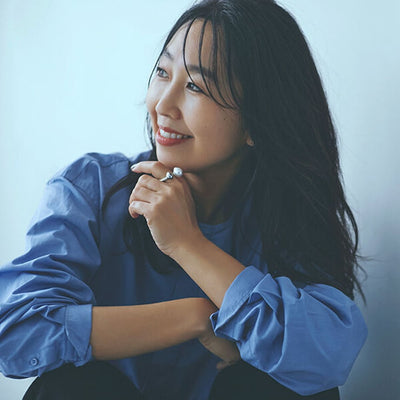 ★ボン マジック白蝶バロック×黒蝶ケシパールリング