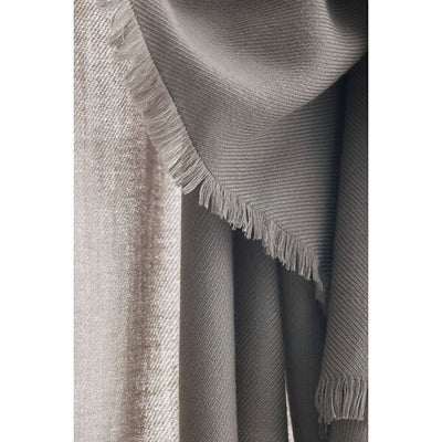 ★＜追加受注 9/5(月) 1500～＞アソースメレ×ミモレ　カシミアシルク混の別注グレージュストール【期間限定】