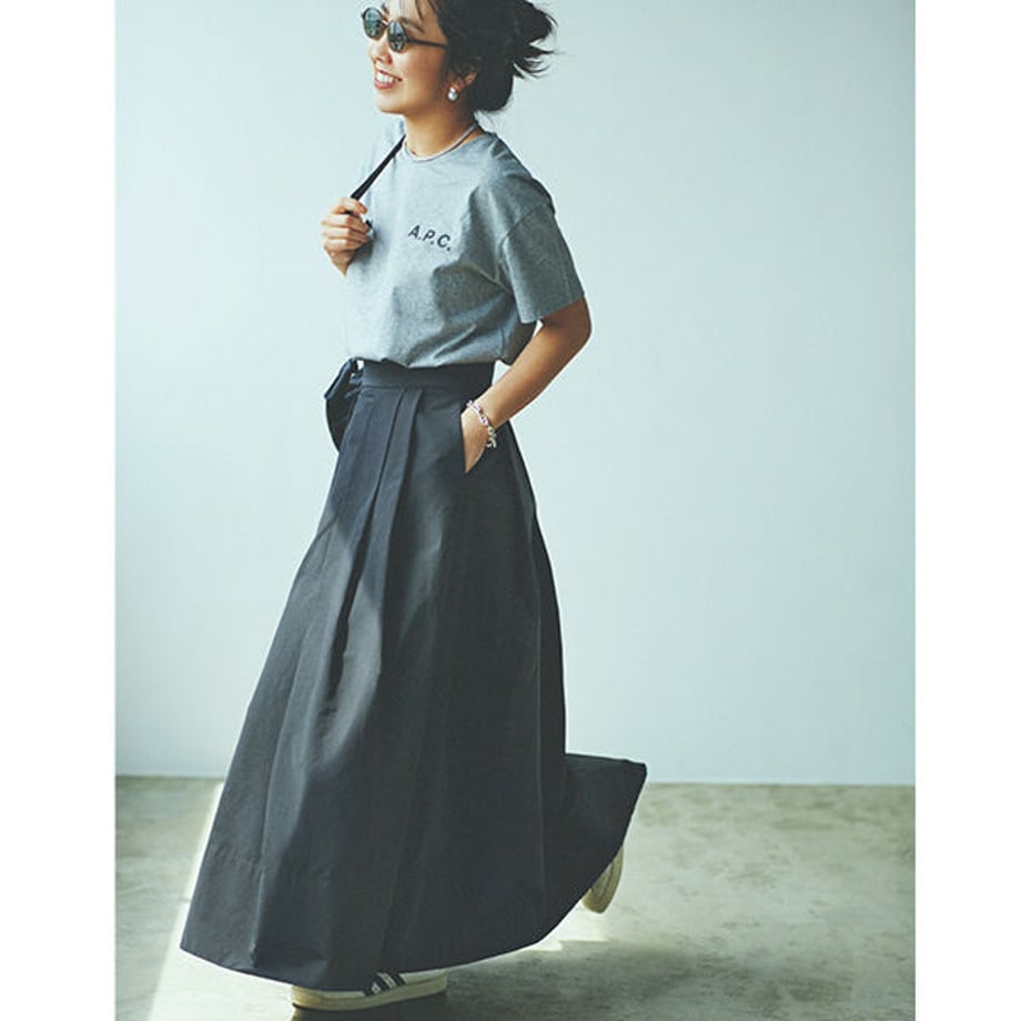 ★［追加受注7/4(月）12：30～］アルディーノアール　64クロスタックフレアスカート【数量限定】