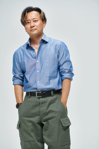 大人のドレスシャンブレー