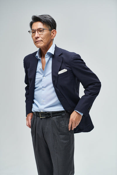 大人のドレスシャンブレー