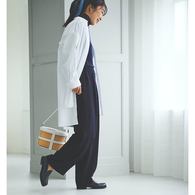 ★追加販売【ミモレ別注】ウィム ガゼット バックサテンイージーパンツ