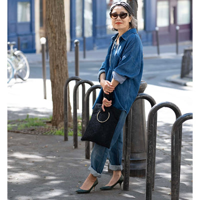 ★【ミモレ別注】ルレアッシュのレオパードツイードバッグ