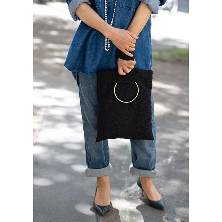 ★【ミモレ別注】ルレアッシュのレオパードツイードバッグ